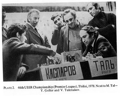 Kasparov y Tal, Geller y Tukmakov miran Tiflis 1978, Campeonato de la URSS