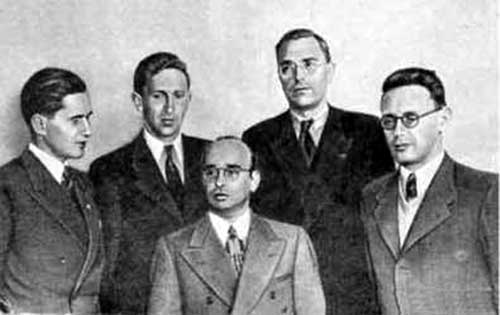Keres, Smyslov, Reshevsky, Euwe y Botvinnik La Haya Moscú 1948