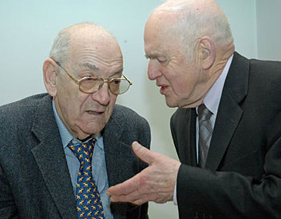 Korchnoi y Unzicker en 2006