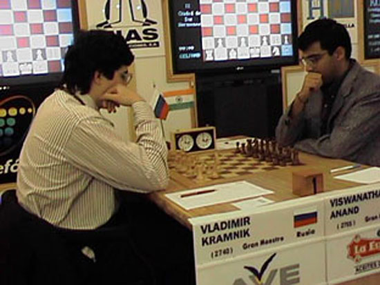 Kramnik y Anand en Dos Hermanas 1997