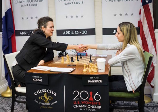 Krush, la campeona de 2015 felicita a Paikidze