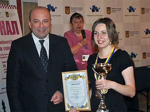 La campeona ucraniana 2013 Mariya Muzychuk