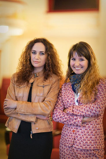 Las esposas de Kasimdzhanov y Karjakin, Firuza y Galia
