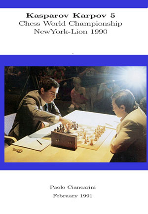 Libro sobre el match Kasparov vs Karpov de 1990 Kasparov juega la Grunfeld