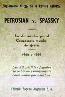 Libros de los dos matches Petrosian vs Spassky
