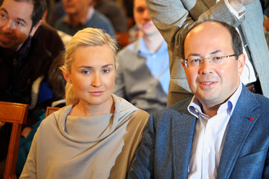 Los patrocinadores Oleg y Natalia Skvortsov 
