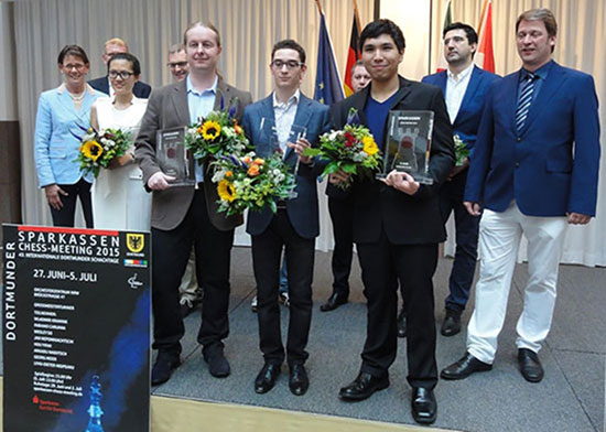 Los participantes del Dortmund Sparkassen Chess-Meeting 2015 