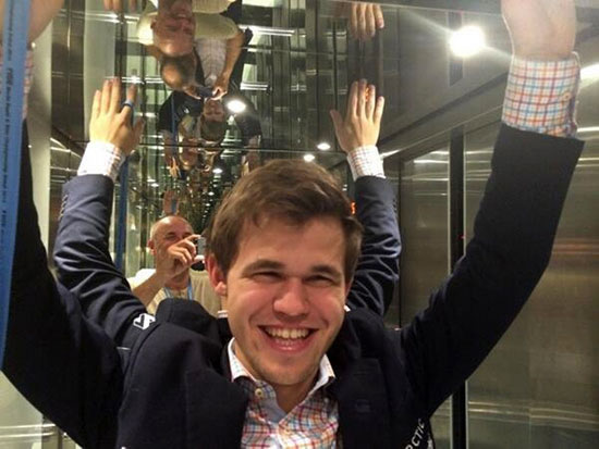 Magnus Carlsen en su twitter
