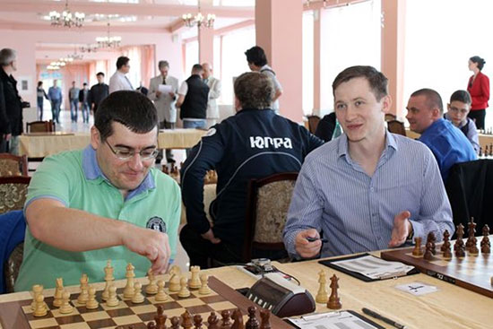 Movsesian y Efimenko de San Petersburgo. Rusia 2014