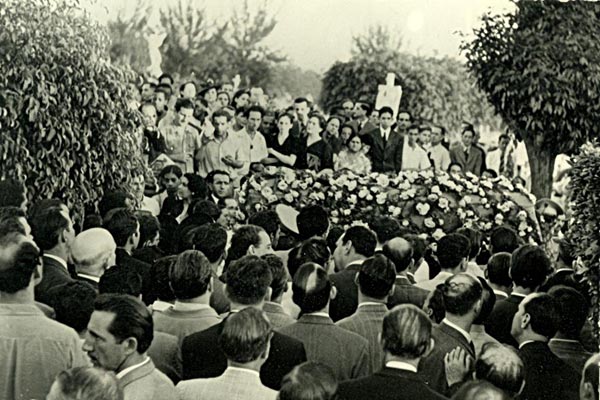 Multitud en el sepelio de Capablanca