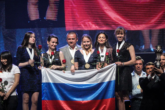 Oro femenino para Rusia