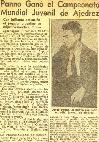 Panno campeón mundial juvenil