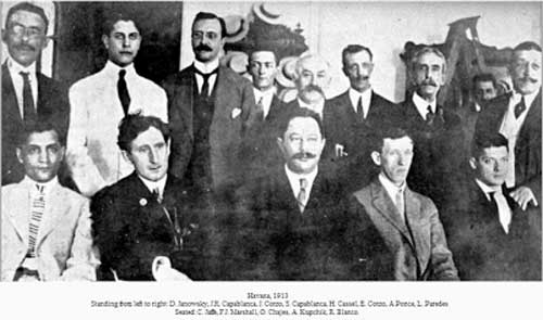 Participantes La Habana 1913