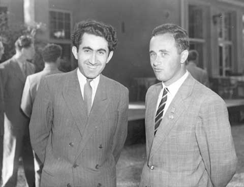 Petrosian y Geller en Zurich 1953 
