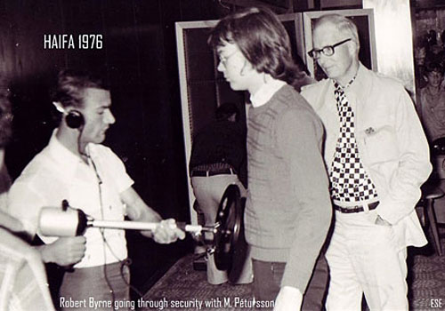 Petursson y Byrne Haifa 1976 Byrne campeón con EE.UU