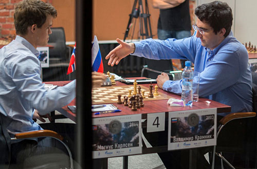 R 1 72 Ag8+ y Kramnik abandona ante Carlsen