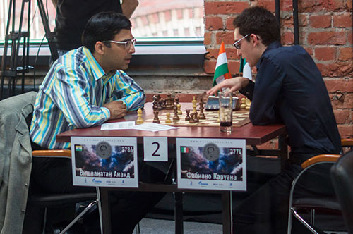 R 1 Memorial Tal 2013 Caruana vence a Anand