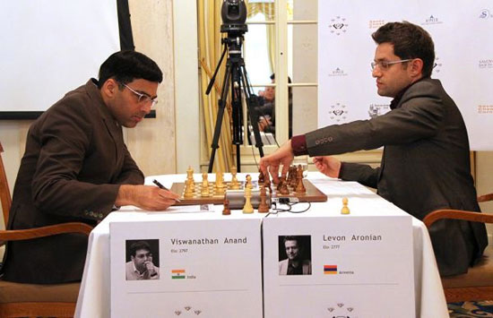 R 2 Anand gana a Aronian gracias a su buena preparación