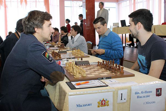 R 2 Malaquita vs Nuestro Patrimonio, Karjakin vs Nepomniachtchi, atrás Morizevich 2014