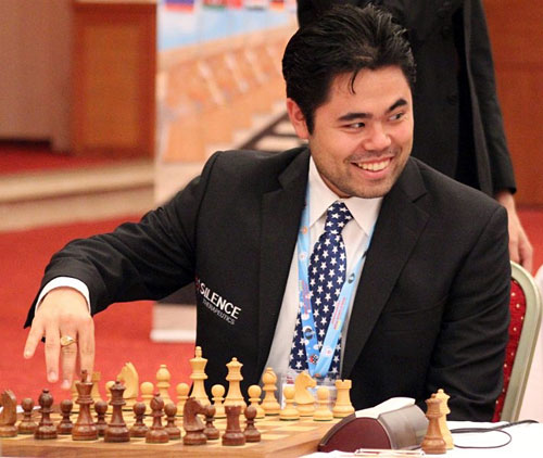 R 2 Nakamura feliz ya antes de su victoria ante Kramnik