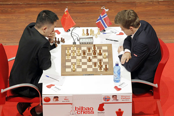 R 2 Un ambicioso Wei Yi cae ante Carlsen 