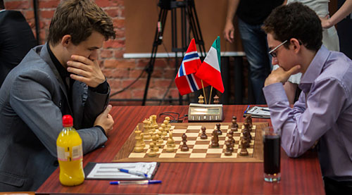 R 3 Memorial Tal 2013 Caruana vence a Carlsen