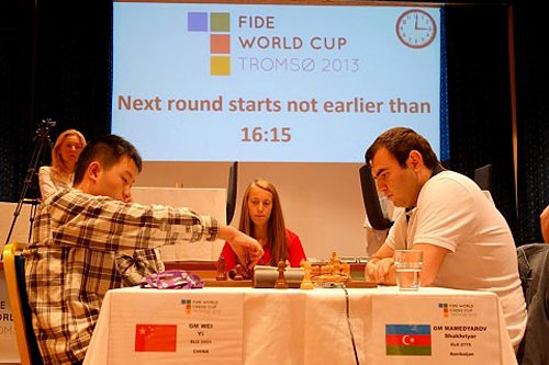 R 3 Wei Yi cayó ante el campeón mundial de ajedrez rápido Mamedyarov
