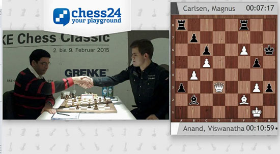 R 4 Anand abandona ante Carlsen