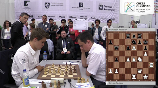 R 4 Carlsen juega 31.Ae6! ante Wojtaszek