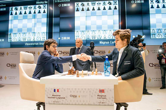 R 5 Comienzo de Carlsen ante Vachier-Lagrave