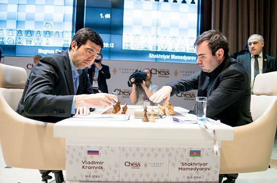 R 5 Primera derrota de Kramnik, ante Mamedyarov