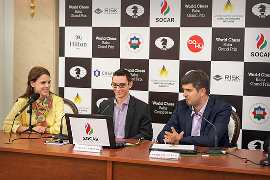 R 6 Caruana y Svidler, en un relajado post mortem con la Anastasija Karlovich