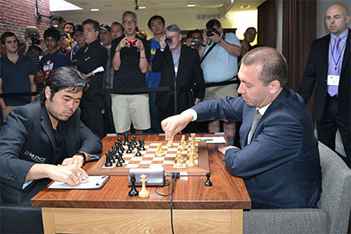 R 6 Kamsky puso en apuros a Nakamura