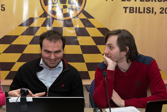 R 7 Mamedyarov y Grischuk en la conferencia de prensa 
