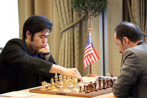 R 7 Nakamura gana su primera partida, a Topalov. Salónica 2013