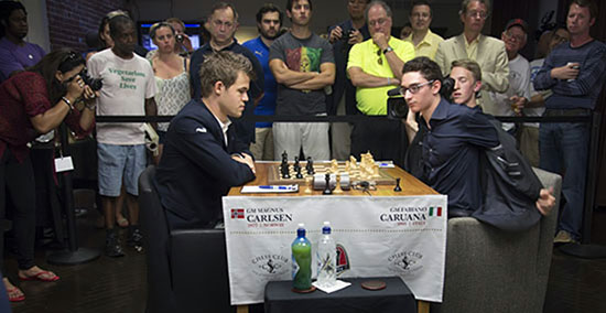 R 8 Máxima tensión Caruana ante Carlsen 