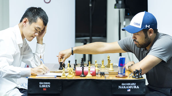 R 9 Ding Liren cae ante Nakamura