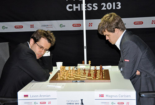 R 9 Tablas en Aronian vs Carlsen. Norway 2013