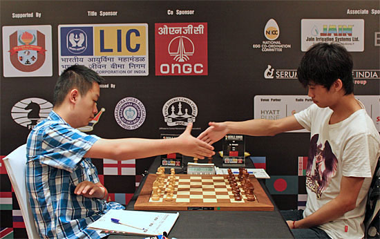 R 9 duelo chino, Wei Yi vs Lu Shanglei 