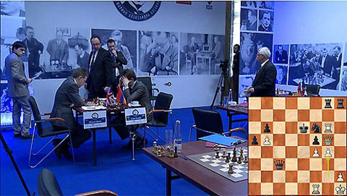 R6 El ingenioso recurso 37.g4 de Aronian ante Adams