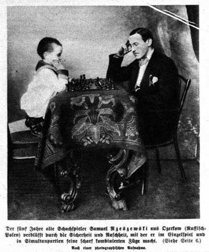 Reshevsky, con 6 años, en Wiener Bilder, 30 de septiembre de 1917