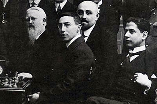 Rubinstein y Capablanca en 1914