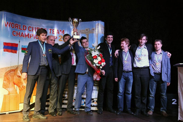 El equipo de Rusia Campeón Equipos 2013