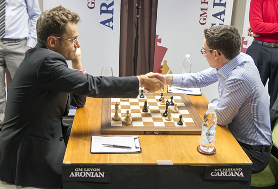 R1 Caruana abandona ante Aronian