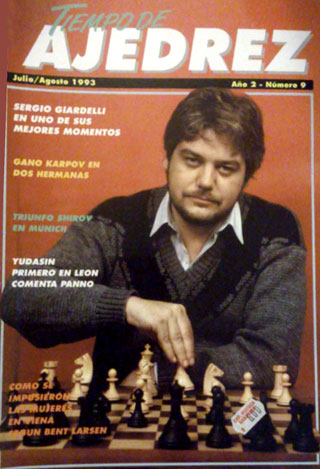 Sergio Giardelli, tapa de Tiempo de Ajedrez