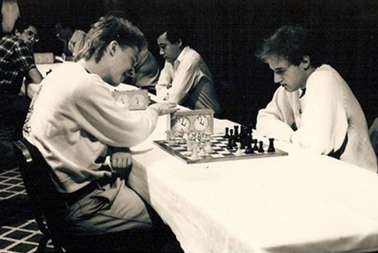 Shirov y Shabalov en Londres 1991