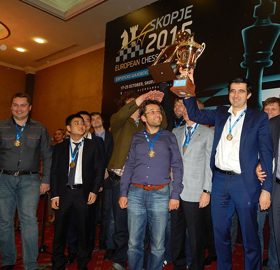 Siberia, liderado por Kramnik, vencedor en Skopie 2015
