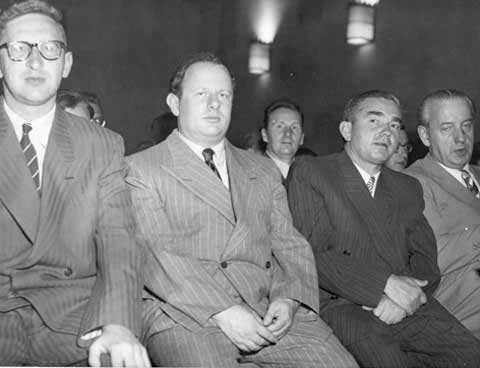 Smyslov, Boleslavsky, Kotov y Rogard en Zurich 1953 