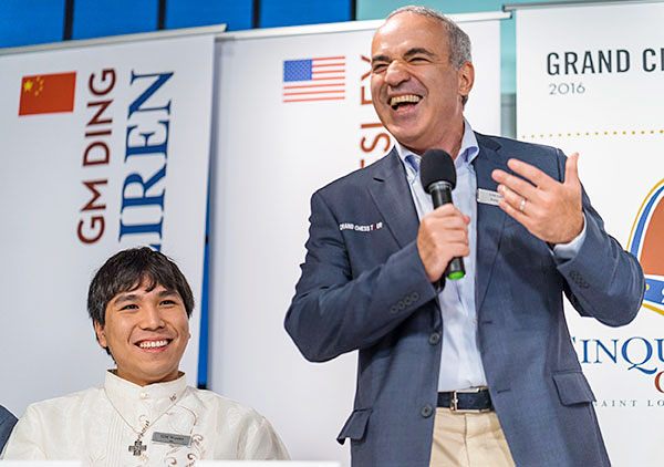 So y un radiante Kasparov