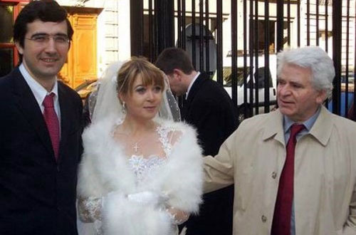 Spassky en la boda de los Kramnik